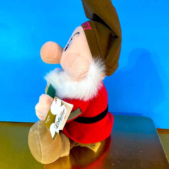 DISNEY STORE NWT 90’s SNOW WHITE AND THE SEVEN DWARFS GRUMPY PHOTO FRAME PLUSH - Picture 8 of 11